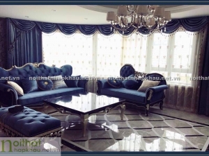 Sofa xanh cao cấp cổ điển