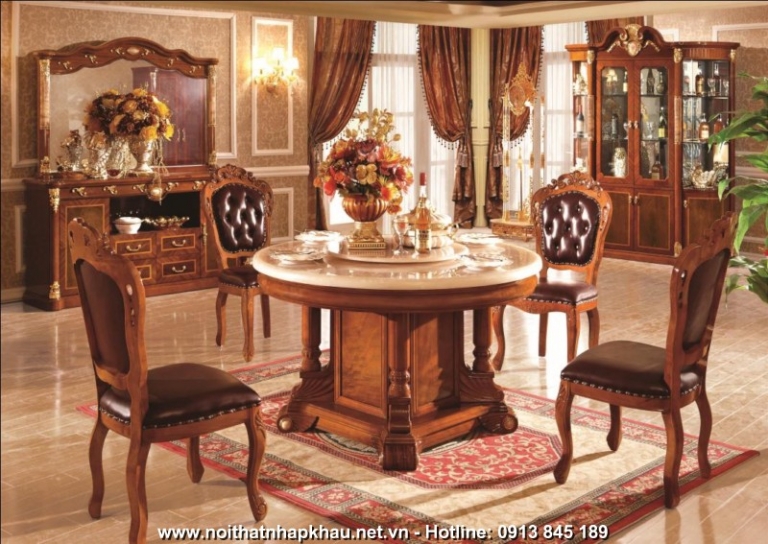 Bàn ăn tân cổ điển T203C