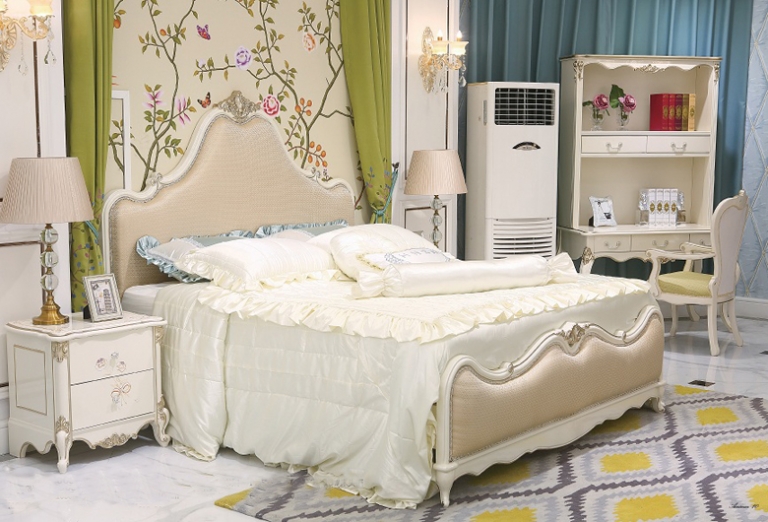 Giường ngủ tommy sơn ngọc trai 6003