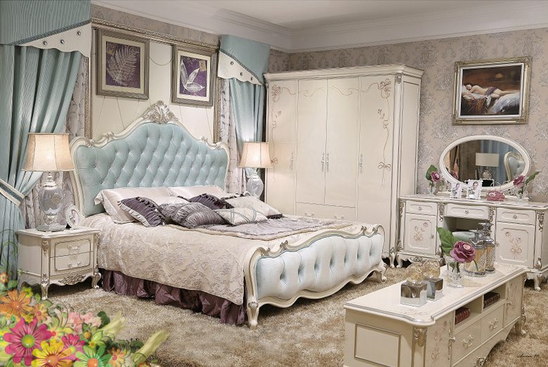 Giường ngủ tommy sơn ngọc trai 8802