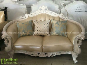 Ghế đôi của sofa da cổ điển 819