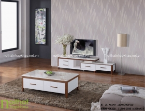 bàn trà đẹp SX540 thanh lịch gọn gàng cho phòng khách
