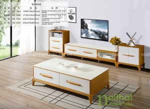 Bàn trà gỗ đẹp GK7764 cao cấp cho nội thất phòng khách hiện đại