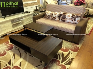 Sofa giường thông minh và bàn trà