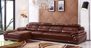 Bật mí cách chọn sofa da cho phòng khách căn hộ chung cư hiện đại và nổi bật