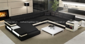 chọn sofa da cho phòng khách