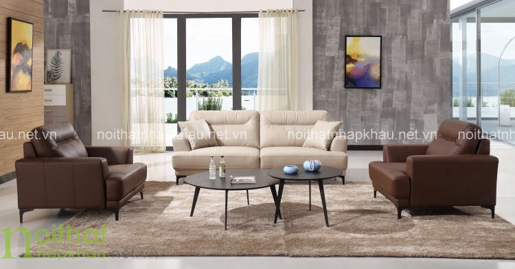 Bộ sofa bàn trà hiện đại cao cấp từ Noithatnhapkhau.net.vn