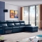 Gam màu lạnh của ghế sofa phòng khách nên có sự tương phản nhất định với màu tường và các vật dụng xung quanh
