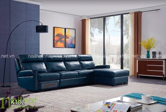 Mẫu sofa da hiện đại nhập khẩu cao cấp mang đến nội thất sang trọng