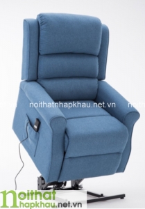 Sofa thư giãn 9188-1 với chất liệu vải và gam màu xanh cực trẻ trung