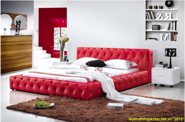 Giường da đẹp TJ01-C