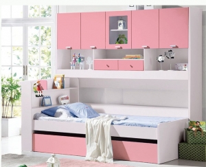giường tầng trẻ em 855 hồng