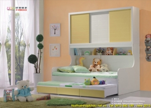 Giường tầng trẻ em A216 vàng