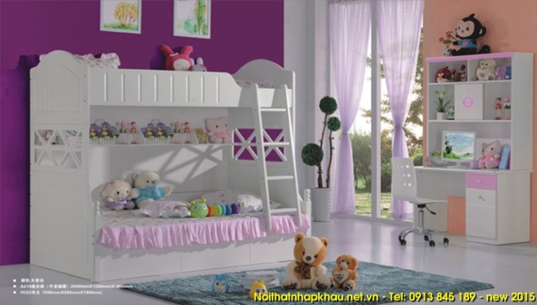 Giường tầng trẻ em A219