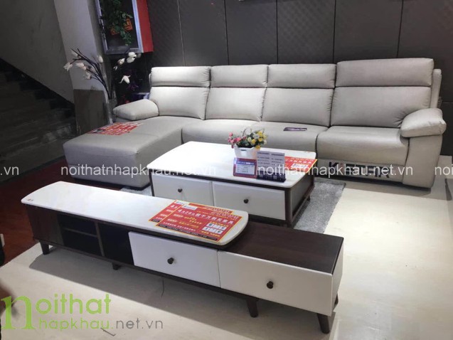 Mẫu sofa màu trắng đẹp và thanh lịch cho phòng khách thoáng mát tươi sáng