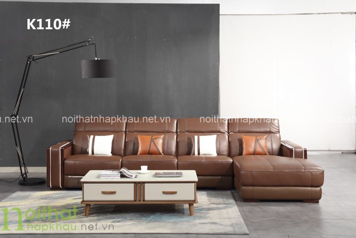 Sửa dụng chất liệu sofa da cho phòng khách cao cấp mang đến độ bền cao