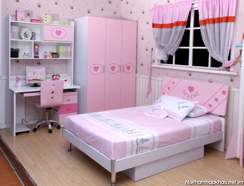 Phòng ngủ đẹp 8152 hồng