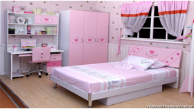 Phòng ngủ đẹp 8152 hồng
