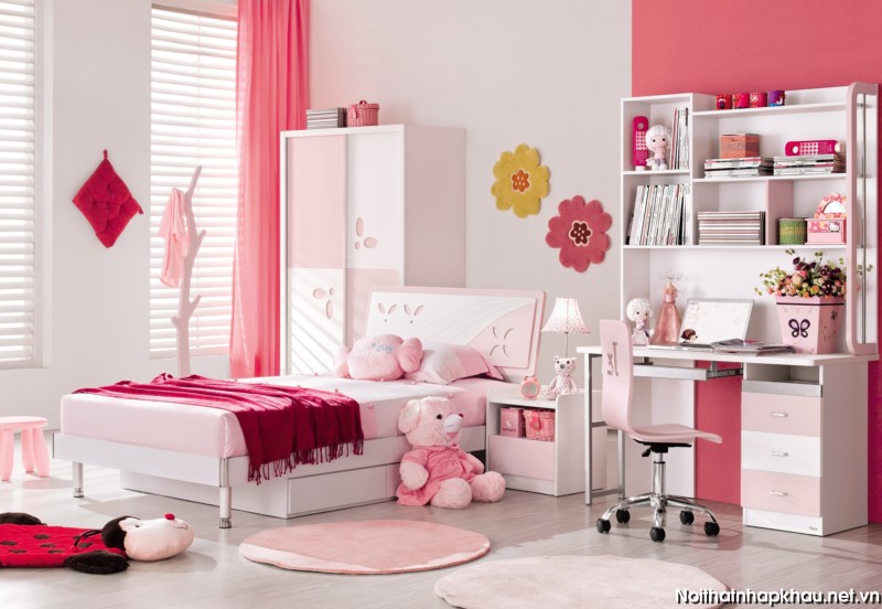 Phòng ngủ đẹp 9021 hồng