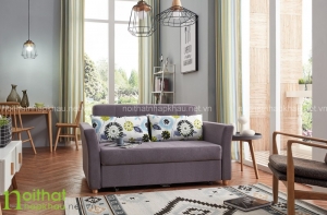 Sofa giường thông minh với kích cỡ nhỏ tạo sự thông thoáng và tiện nghi cho không gian