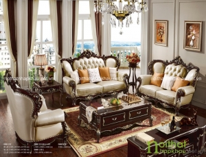 Ghế sofa tân cổ điển nhập khẩu mang đến không gian tiện nghi và sang trọng cho gia đình