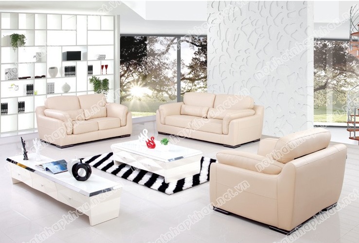 Mẫu sofa nhiều khối tận dụng không gian cho phòng khách