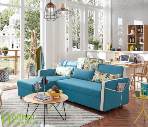 Mùa đông sang, những chiếc sofa giường vải ấm áp, êm ái sẽ là lựa chọn số một dành cho gia đình