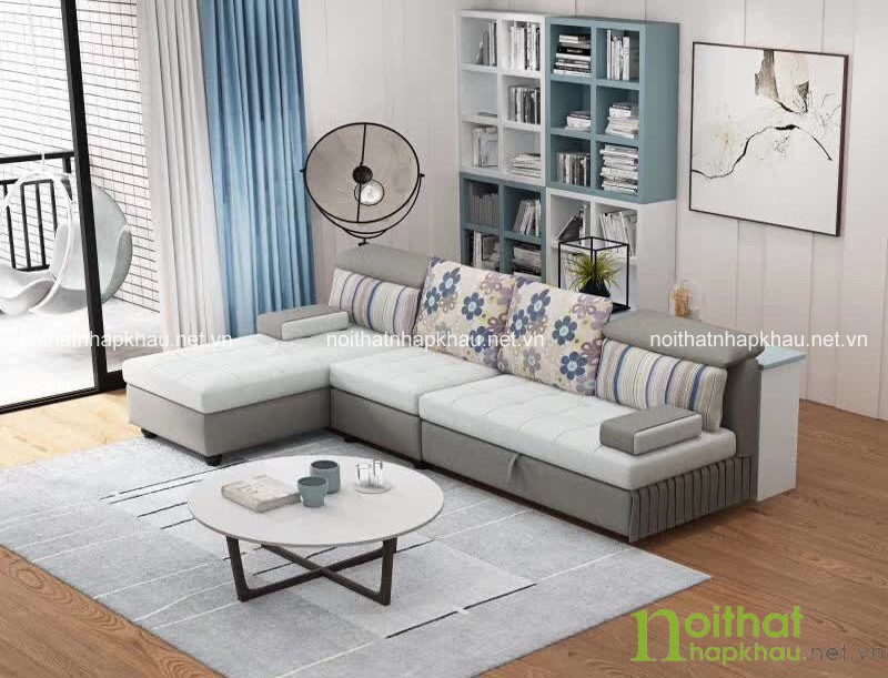 Nội thất phòng khách đa năng đầy tiện nghi từ thiết kế sofa giường thông minh sang trọng