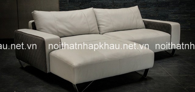 Sofa giường màu trắng cho phòng khách thanh lịch