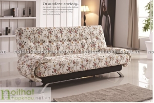 Sofa giường họa tiết hoa thích hợp cho không gia nhỏ