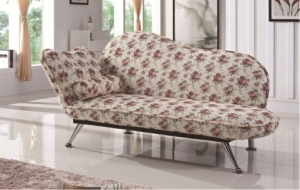 Sofa giường thông minh đơn dài họa tiết hoa