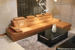 Ghế sofa da bò thật ở phần tiếp xúc
