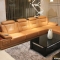Ghế sofa da bò thật ở phần tiếp xúc