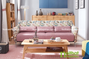 Ghế sofa phòng khách đẹp và bàn trà nên có cùng phong cách, hài hòa về gam màu và kích thước