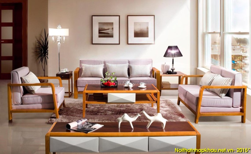 Ấn tượng với những mẫu thiết kế nội thất phòng khách bằng gỗ