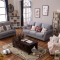 sofa tân cổ điển màu xám