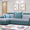 Mẫu sofa giường màu xanh thoáng mat và nhẹ nhàng cho phòng khách tiện nghi