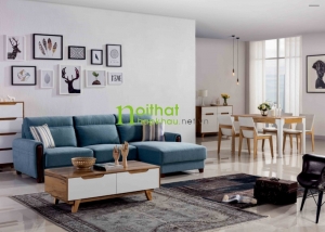 Sofa vải phong cách Bắc Âu LS-fs04
