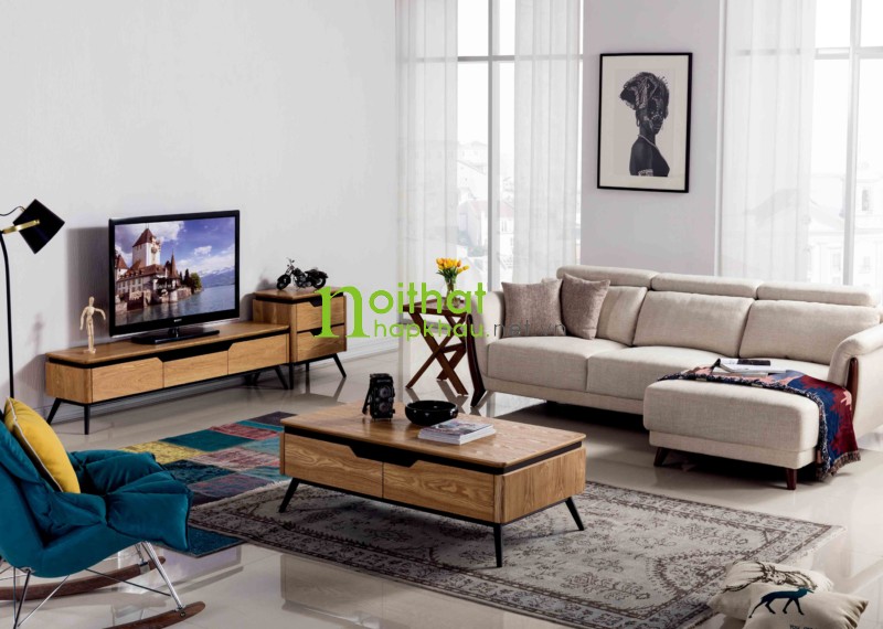Sofa vải phong cách Bắc Âu LS-FS03