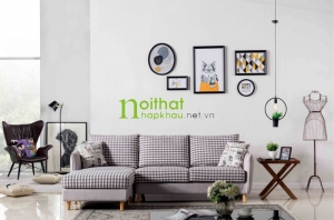 Sofa vải phong cách Bắc Âu LS-FS09