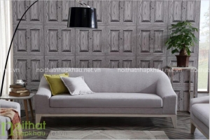 Sofa nỉ nhỏ gọn cho phòng khách thoáng mát