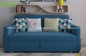 Sofa nỉ nhỏ gọn cho phòng khách thoáng mát