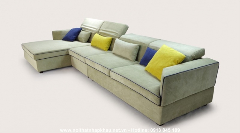 Sofa nỉ nhập khẩu 8021
