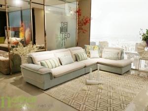 Sofa nhập khẩu cho phòng khách nhà ống tiết kiệm tối đa diện tích