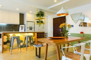 Bao phủ không gian ánh sáng, màu sắc ấm áp